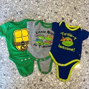 Teenage Mutant Ninja Turtle Baby Onesies 0-3 Months